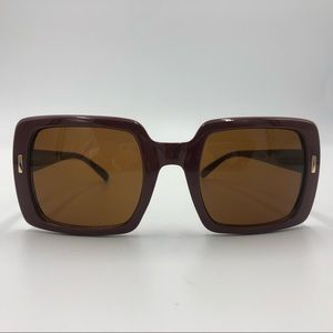 Chocolate colored Square Sunglasses